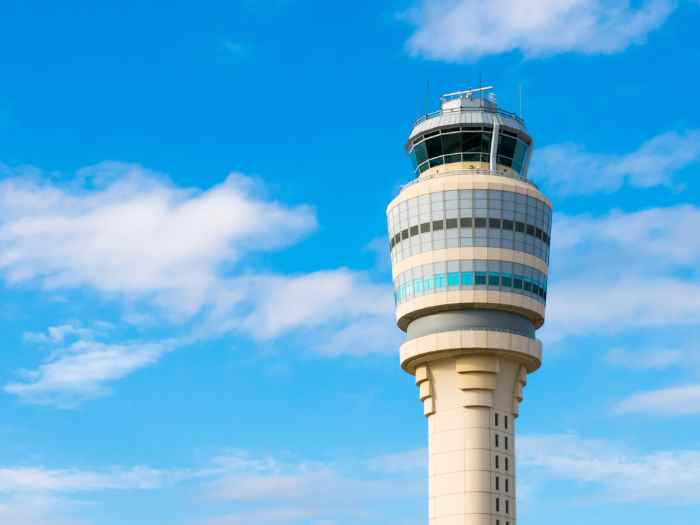 Atlanta airport air traffic control tower