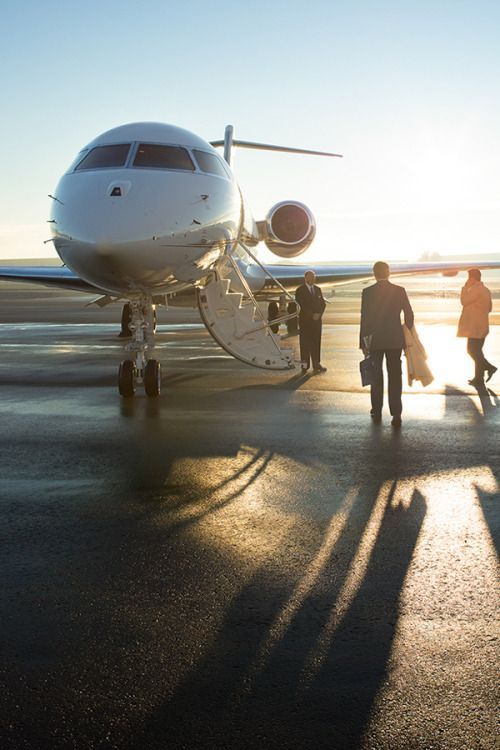 Chartering a private jet