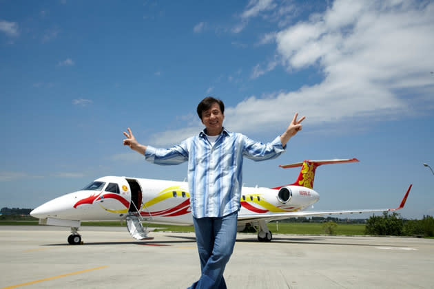 Jackie Chan’s Embraer Legacy 650